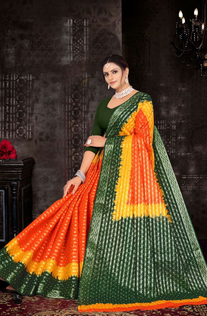 Veer Zaara 1 Ethnic Wear Bandhani Printed Wholesale Designer Sarees
